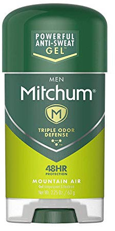 Mitchum Men Oxygen Odor Control Gel Antiperspirant Deodorant, Mountain Air, 2.25 Ounces, 1-Pack