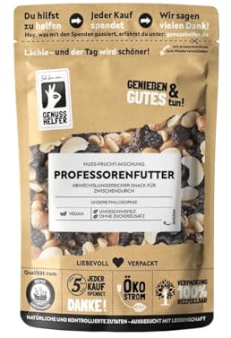 Bremer Gewürzhandel Professorenfutter, besondere Nussmischung mit Trockenfrüchten, ungeschwefelt & ohne Zuckerzusatz, 200g