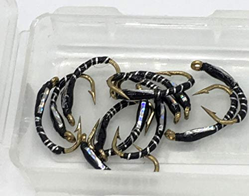Epoxy Holografische Summer silber Dutzend Pack Trout Fliegen Größe 8 Pack # 15