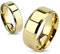 Autiga Damen Herren Ring Edelstahl Partnerring Ehering Verlobungsring Bandring Gold 57 - Ø 18,14 mm 6 mm