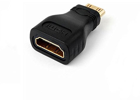 Adattatore HDMI Femmina a Mini HDMI Maschio 1080p Spinotto Full HD per Cavo