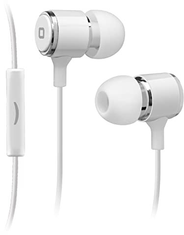 SBS S.p.a. TEMETALINEARW In-Ear Stereo Ohrhörer Studiomix 40, universal Jack 3,5 mm mit Answer Button weiß