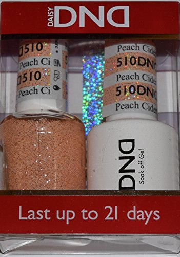 DND Gel DAISY DUO (GEL POLISH & MATCHING NAIL LACQUER) - 510 - PEACH CIDER 15ML BOTTLES
