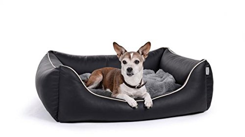 PadsForAll Hundebett Hundeliege Hundesofa Kunstleder in 12 Farben S - XL