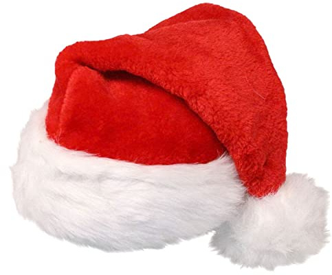 Deluxe Quality Father Christmas Santa Hat Xmas Fancy Dress Accessories Stocking Fillers Christmas Gifts