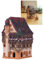 Midene Keramik-Kegel-Räucherstäbchenhalter, Raumdekoration, handgefertigt, Sammlerstück, Miniatur, historisches Pfister-Haus in Colmar, Elsass, Frankreich, R256