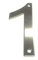 Brushed Stainless Steel House Numbers Screw on All Numbers 10cm Tall - 1 to 9999#(None)~(None)~1