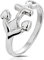 BlackAmazement 316 Edelstahl Ring Anker Anchor Seefahrer Silber Herren (57 (18.1))