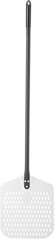 HENDI Pizzaschaufel, quadratisch, perforiert, Pizzaschieber, Brotschieber, 1320x305mm, Aluminium