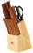 Bergner Conjunto de 13 cuchillos y taco BG-8911-MM Natural