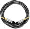 i! - 0,2m 20cm Premium Nylon AUX Audiokabel Klinke 3,5 auf Klinke 3,5 - weiß