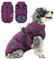 Savlot Hundejacke Winterweste Jacken Hundemantel Hundepullover Haustier Skifahren Kostüm Ärmellose Baumwolle Gepolsterte Weste Mit Brustgurt Gurt - Lila, M