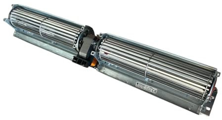 Ventola tangenziale doppia lunghezza 575 mm, bocchette: 2 x 244x40 mm, per stufa a pellet