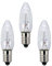hellum Ersatz-Kerzen für Schwibbogen, 3 Stück 8V 3W Riffelkerze für Weihnachtsbaum Kerzen Lichterketten innen mit 30 Brennstellen, Birnen für Lichterbogen E10/ 8V/ 3W/ 22Lumen 920000