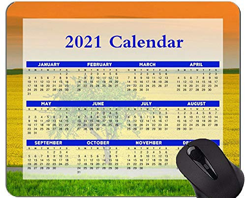 Kalender 2021, Sky Sunset Romance Mauspad mit genähten Kanten