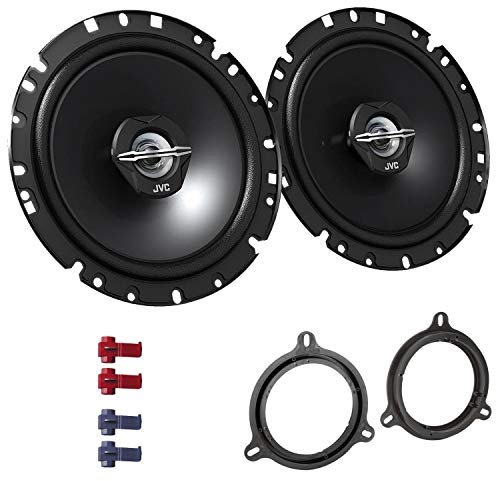 JVC CS-J1720X Lautsprecher mit Einbauset passend für Dacia Logan ab 2012 Türen vorne 600 W 170mm 2 Wege Koax