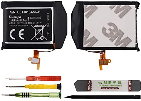 Duotipa Batteria di ricambio EB-BR760ABE compatibile con Samsung Gear S3 Frontier Classic SM-R770 R760 R765 con attrezzi