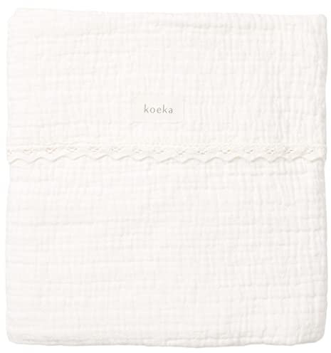 Koeka Babydecke - Kuscheldecke - Für Babywiege Und Babykorbe -sommerdecke - Ungefuttert - Elba - Luftige Baumwolle - Waschbar -