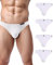 Avidlove Intimo Uomo Confezione da 4 Slip Micro Modal Mutande Morbide Slip Bianco L