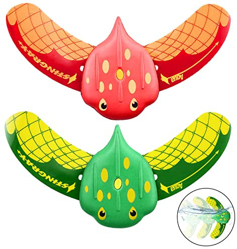 Ourdort Tauchspielzeug,Tauch Spielzeug Fische,Wasserspielzeug, Unterwasser Glider,Kinder Pool Tauchen Spielzeug,Teufel Fisch -Schwimmbad Spielzeug