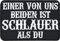 Heavy Metal Aufnäher lustig Einer von uns ist schlauer als du Biker Patch mit Spruch bestickt Bügelbild Spaß Geschenk Applikation für alle Stoffe & Leder | 75x50mm
