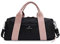 FANDARE Sac de Voyage Cabine Sac à Main Sacs Cabas de Fitness Sacs de Nuit Sac Weekend Sac de Plage Femme Homme avec Compartiment à Chaussures & Poche de séparation Humide et sèche Noir Rose