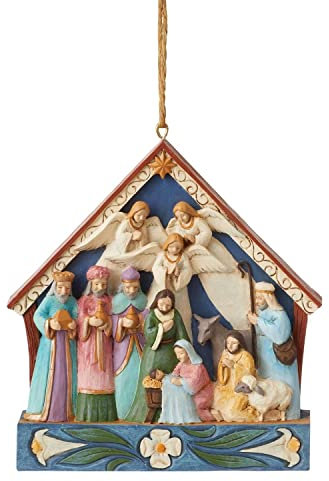Enesco Jim Shore Krippenfigur zum Aufhängen, 9,8 cm hoch, Steinharz