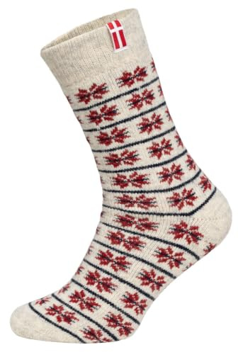 HomeOfSocks Flaggensocken Dänemark Damen Herren Kuschelsocken Wolle Dicke | Wärmend · Atmungsaktiv · Feuchtigkeitsregulierend · Weich · Casual