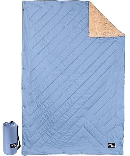 BERGTIGER® GMIATLI - 3in1 Outdoor Decke warm & gemütlich I Camping Decke wasserabweisend + Teflon EcoElite I Reisedecke Ultraleicht I Indoor & Outdoor Decke, Poncho & Schlafsack I Sherpa & Ripstop