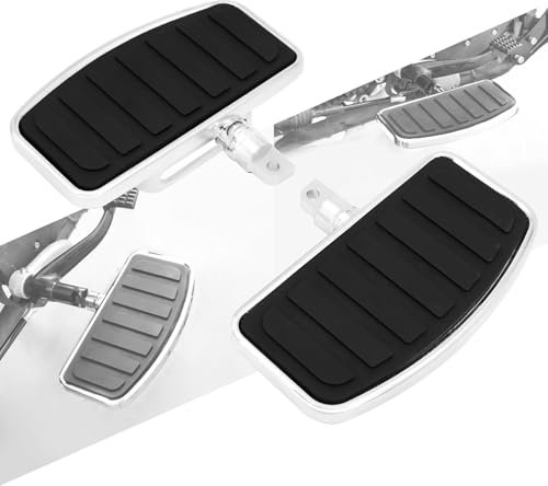 HCmotorku Repose-pieds réglables pour moto Harley Dyna Touring Sportster XL 883 1200 Chrome