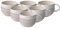 Villeroy & Boch like. by Perlemor Sand - Lot de 6 tasses à café - 190 ml - Aspect poterie - Avec vernis à effet - 12 x 9 x 6,5 cm - Porcelaine de qualité supérieure