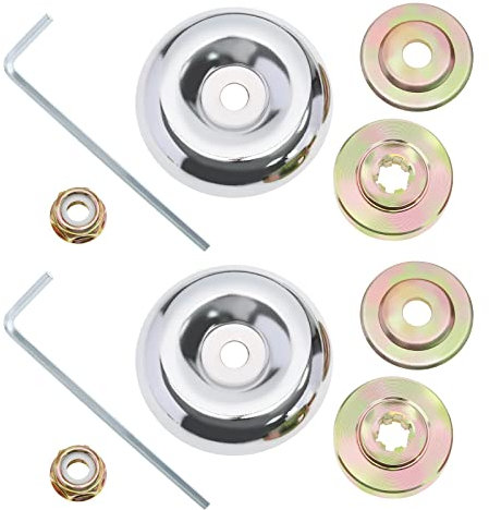 Create idea 2 Ensembles Boîte de Vitesses Kit de Fixation d'écrou de Lame Kit d'adaptateur Machine de Jardinage en Métal Remplacement pour Tondeuse à Gazon Débroussailleuse Désherbeur