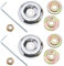 Create idea 2 Ensembles Boîte de Vitesses Kit de Fixation d'écrou de Lame Kit d'adaptateur Machine de Jardinage en Métal Remplacement pour Tondeuse à Gazon Débroussailleuse Désherbeur