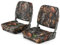 COSTWAY 2er Set Bootssitz klappbar, Bootsstuhl mit 12 cm dicker Schwammpolsterung, gepolsterter Steuerstuhl, Camo, 49 x 41 x 47 cm