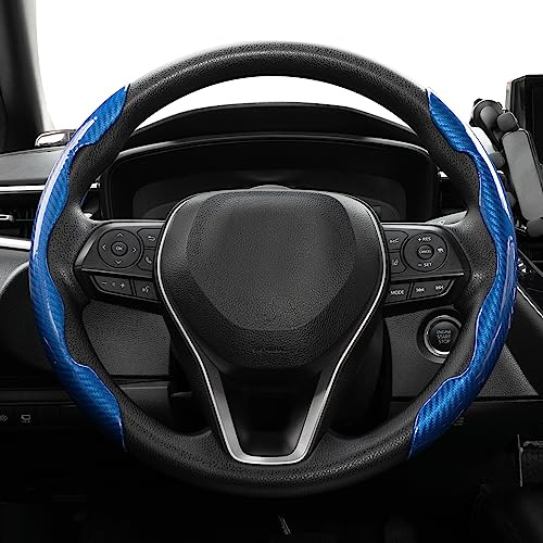 AUTOXBERT Universal Segmentierter Lenkradschutz für Lenkräder Jeder Größe, Blau