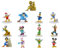 Toptoys2u Bargain Bundles Mickey Mouse and Friends 3D Figuren - Hochdetaillierte Sammelfiguren Miniaturfiguren perfekt für Tortenaufsätze - Set mit allen 13 Stück