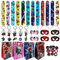 Yisscen 46PCS Spidey and His Amazing Friends Party Mitgebsel, Spiderman Geburtstag, 12 Geschenktüten, 12 Armbänder,10 Schlüsselanhänger, 12 Maske Einladungskarte, für Kindergeburtstag Mitgebsel