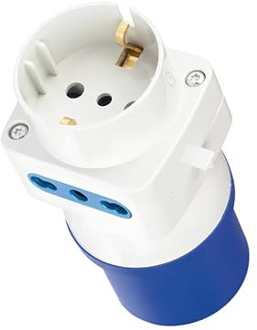 Adattatore Spina Industriale per aziende, ufficio o casa - Materiale Elettrico riduzione spina schuko (3 Prese)