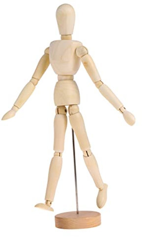 EXCEART 12 Zoll Holzpuppenmodell mit Beweglichem Gelenk Zum Basteln und Dekorieren