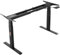 VEVOR Cadre de Bureau Debout Double Moteur, Hauteur réglable 65-129 cm, Pieds de Bureau d'ordinateur électrique, Longueur 110-178 cm, Base de Poste de Travail à 3 Positions, Cadre Uniquement, Noir