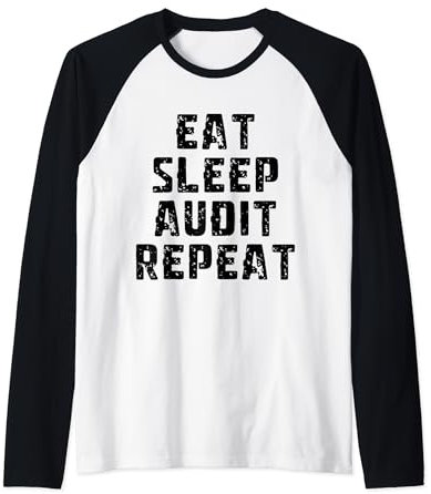Buchhalter Eat Sleep Audit wiederholen CPA Buchhaltung Raglan
