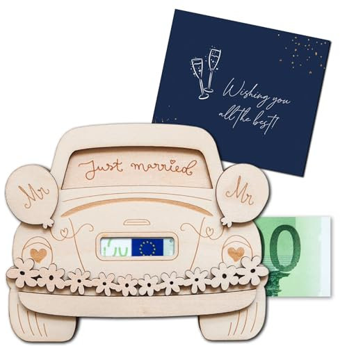 JoliCoon Geldgeschenk Hochzeit Mr Mr - Geldgeschenke zur Hochzeit - Hochzeitsgeschenke Geld - Hochzeitsgeschenke für Brautpaar Geld
