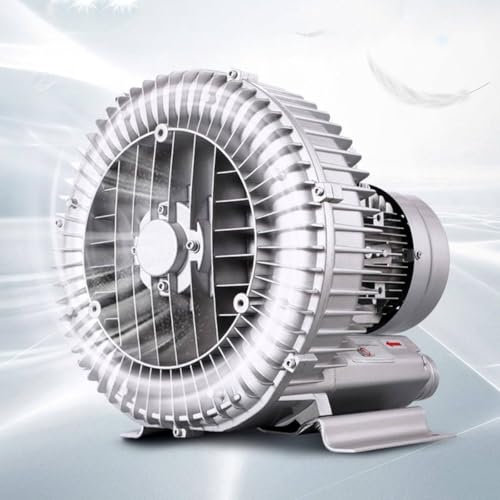 Soplador de aire monofásico,Soplador regenerativo, Bomba de vacío industrial para soplado de aire o succión para aireación de aguas residuales/acuario/estanque de peces,180w/0.24hp