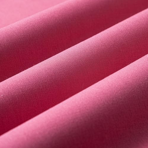 Wooqu Tissu de livre, surface en tissu et dos en papier, facile à utiliser, solide, 43,2 x 73,7 cm, pour reliure, rose carmin
