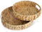 Whemyreat 2 posavasos de jacinto de agua, decoración bohemia, manteles individuales redondos, cesta trenzada, cesta de algas marinas pequeñas y redondas, cuenco decorativo para frutas, cesta de