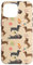 iPhone 16 Pro Max Dachshund Pattern Sausage Dog Lover Wiener Flower Pattern Case