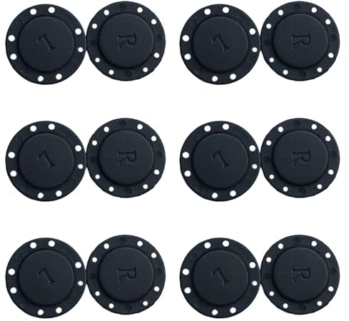 Magnetverschluss Tasche Magnetknöpfe, 6 Pair, Druckknöpfe Magnetisch 26mm | Hochwertige Magnete, Durchmesser 26mm, Magnetknöpfe Zum Annähen, Magnetverschluss Für Taschen