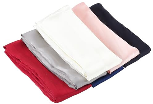 BENECREAT Tissu Satiné pour Cordon de 6 mètre 6 couleurs Tissu Polyester pour Chaîne de Lustre de 70mm Éclairage Cache Fil Coiffure Bricolage avec un Noeud Papillon