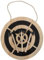 Mavdecll Wooden Pendant Dart Board, Axe Throwing Target Game Set with 3 Small Hatchets, Safe Dart Game Toy, for Game Room, Dormitory, Party, Wall Decoration