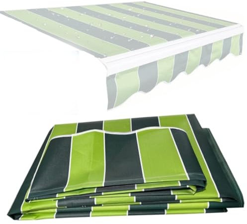 Tenda da sole retrattile per terrazze, ricambio per tende da sole, per negozi, ristoranti, ponti, 2 x 1,5 m